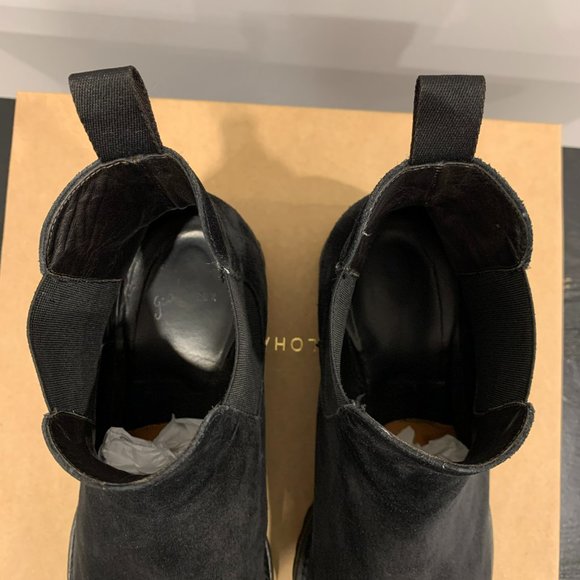 Ortigni (Firenze) Black Suede Chelsea Boots - Picture 9 of 13